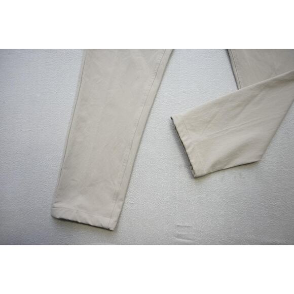 Western Rise Golf Pants Performance Beige Athletic Nylon Stretch Mens Sz 36 x 32 - Picture 2 of 9